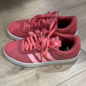 Adidas Women's Pink and Red Sneakers